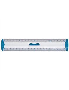 Règle maped 20cm double décimètre embouts protect system anti-bruit aluminium anodisé résistance optimale. 2