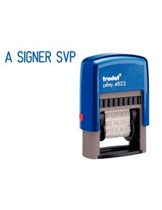 Timbre multiformule trodat 4822a encrage automatique secretariat 12 formule cassette encrage 6-4911 avec encrier bleu.