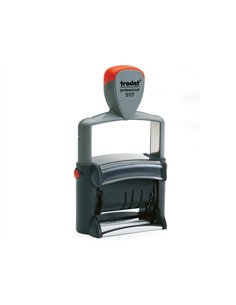 Tampon dateur trodat 5117 12 formules au choix léger incassable date 4mm changement par molette 41x25mm coloris noir. 2