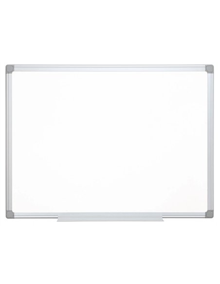 Tableau q-connect laqué magnétique cadre aluminium idéal collèges bureaux inclus accessoires fixation mur 200x100cm.