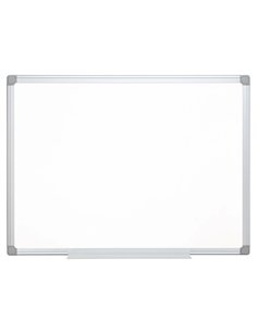 Tableau q-connect laqué magnétique cadre aluminium idéal collèges bureaux inclus accessoires fixation mur 150x100cm. 2