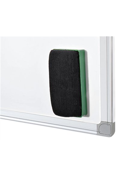 Tableau q-connect laqué magnétique cadre aluminium idéal collèges bureaux inclus accessoires fixation mur 120x90cm.