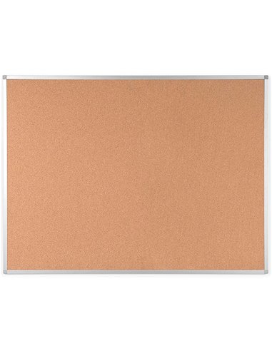 Tableau liège q-connect mural cadre aluminium résistance humidité accessoires fixation mur 1mm épaisseur 120x90cm.