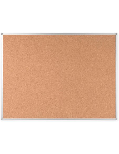 Tableau liège q-connect mural cadre aluminium résistance humidité accessoires fixation mur 1mm épaisseur 120x90cm.