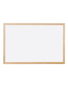 Tableau q-connect mélaminé cadre bois lisse lavable stabilité marqueurs spéciaux accessoires fixation mur 120x90cm. 2