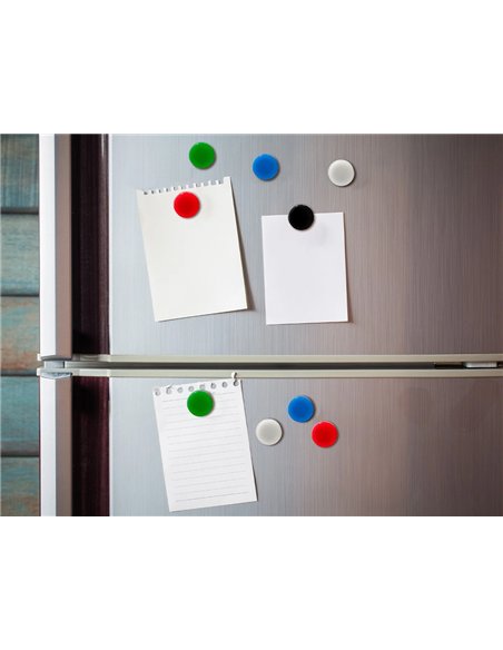 Aimant liderpapel ecouse pp 35mm pour tableaux magnetiques coloris assortis boite 10 unites.