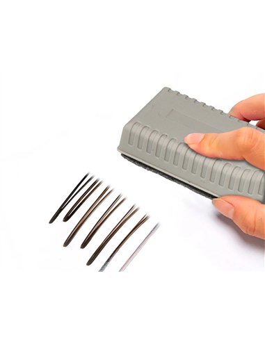 Brosse magnetique q-connect tableau blanc avec rechange de feutre remplacable 15x5,5x4,5cm.