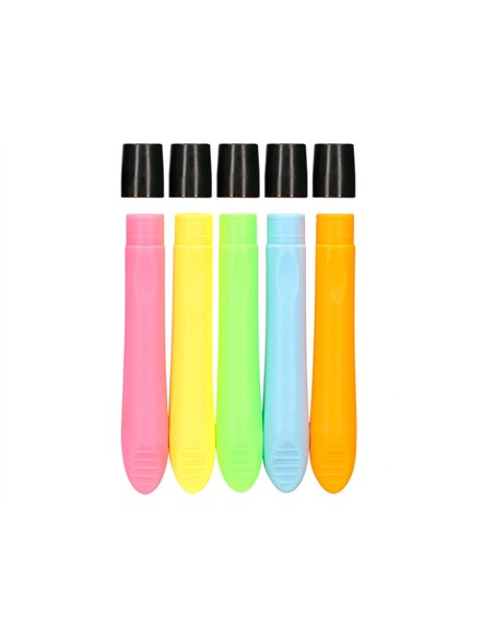 Porte-craie liderpapel en plastique magnetique pack de 5 coloris assortis.