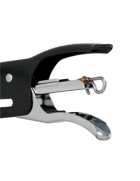 Pince agrafeuse q-connect métal agrafes n.10 résistance capacité agrafage 12f coloris noir.