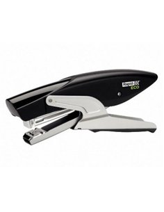 Pince à agrafer rapid éco 100% recyclé 73x36x174mm 20f agrafes 24/6 et 26/6 coloris noir.