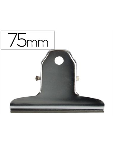 Pince métallique chromée 75mm.