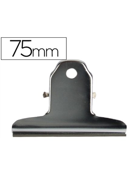 Pince métallique chromée 75mm.