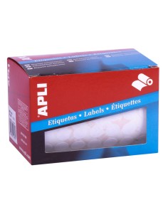 Étiquettes blanches permanentes Apli Roll Ø 13,0 mm