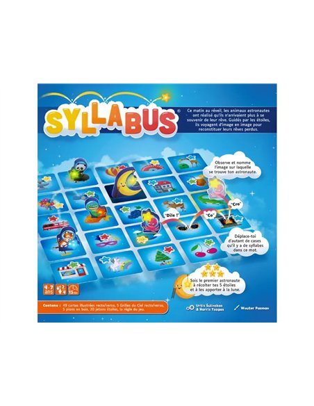 Francais gigamic syllabus jeu de course et de vocabulaire 49 images 5 grilles 4 pions 2 a 4 joueurs.
