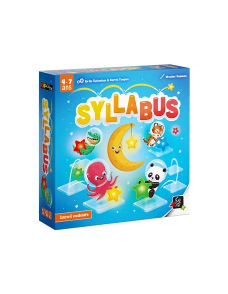 Francais gigamic syllabus jeu de course et de vocabulaire 49 images 5 grilles 4 pions 2 a 4 joueurs.