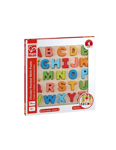 Apprendre a lire et a ecrire hape lettres en bois 26 pieces 1 support en bois.
