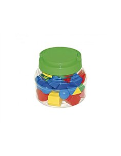 Accessoires pour geometrie eduplay formes geometriques 3d 10 formes differentes 40 pieces 4 coloris assortis. 2