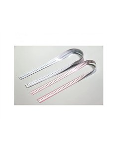 Ruban de mesure wisner souple 100 cm cote bleu et cote rouge avec graduation millimetres lot de 10.