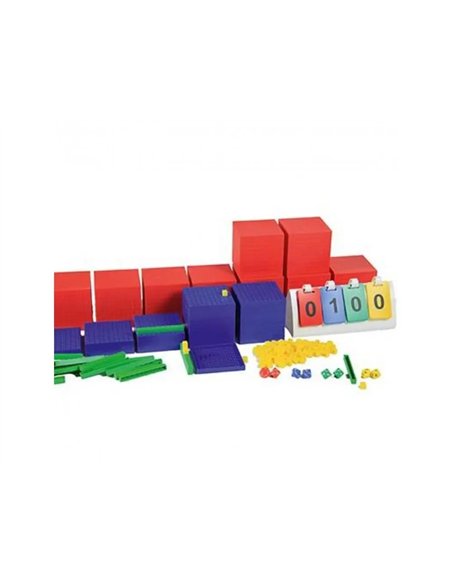 Base 10 wissner base 10 set ecole compter de 1 a 10 000 activites de manipulation 100 cubes 50 barres 30 plaques.