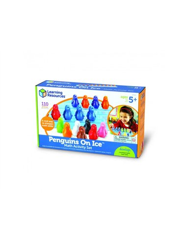 Jeux mathematiques learning resources pingouins sur la glace 100 pinguoins 10 barrettes et idees activites.