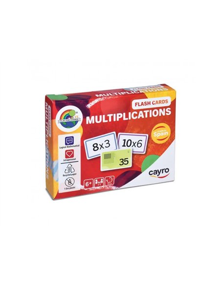 Jeux mathematiques cayro multiplications carte a jouer 110 cartes et instructions 2 joueurs.