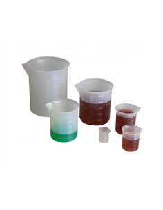 Mesure et poids wissner recipients gradues 1000 500 100 250 50 10 ml pvc translucide 6 pieces.