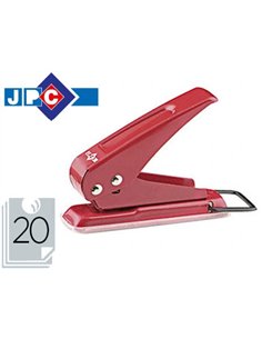 Perforette wonday 1 trou capacité perforation 20f coloris rouge ou bleu 93x25x70mm.