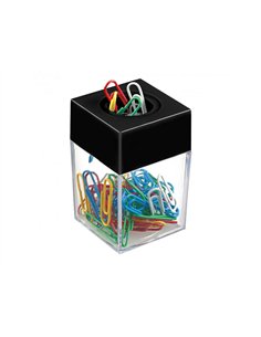 Distributeur trombones wonday magnetique avec 50 trombones coloris assortis.