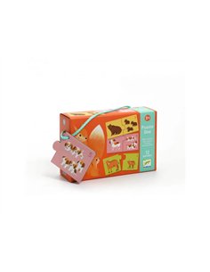 Jeux d association djeco puzzle duo bebes animaux 2 x 12 pieces. 2