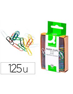 Trombone q-connect 26mm couleur boîte 125 unités.