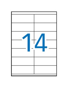 Étiquettes blanches permanentes Apli 105,0 x 40,0 mm, 500 feuilles