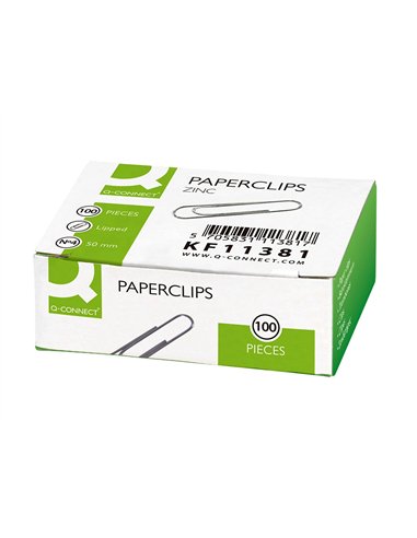 Trombone liderpapel zinc n 4 bout rond 50mm boite 100 unites.