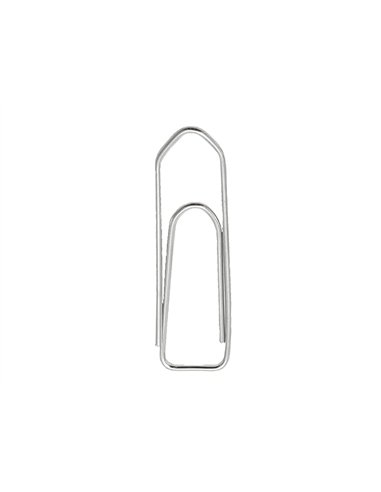 Trombone q-connect nickele n 3 bout pointu 43mm boite 100 unites.