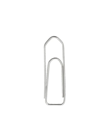 Trombone q-connect nickele n 3 bout pointu 43mm boite 100 unites.
