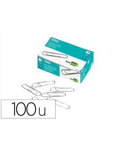 Trombone liderpapel zinc bout rond 33mm boîte 100 unités.