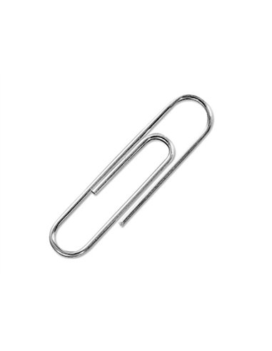 Trombone q-connect nickele n 3 bout rond 43mm boite 100 unites.