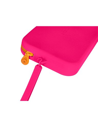 Fourre-tout antartik plat en silicone modele tropical dive 190x120x25mm coloris fuchsia.