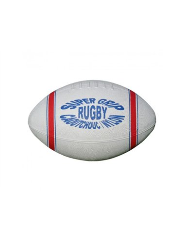 Ballon de rugby caoutchouc graine first loisirs entrainement taille 4 390g.