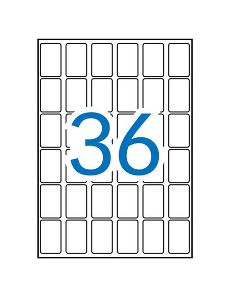 Étiquettes blanches Apli A5 22,0 x 32,0 mm, 15 feuilles