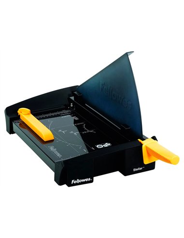Cisaille fellowes stellar a4 capacité coupe 20f presse manuelle protection safecut coupe rabattable 127x374x603mm.