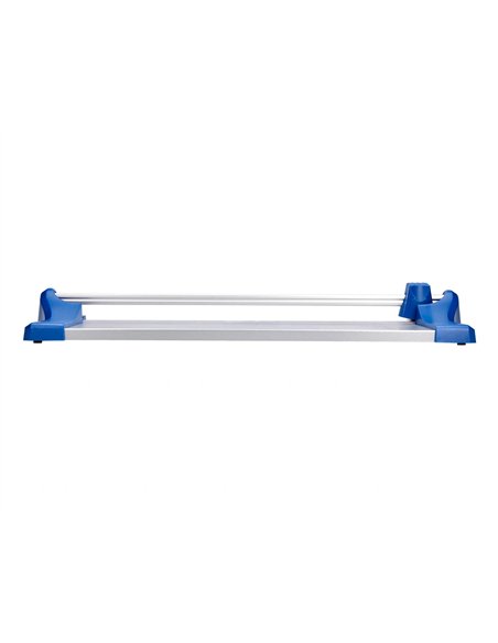 Rogneuse q-connect format a4 10f base acier lame rotative aiguisée automatique table imprimée guide angle 320x157mm.