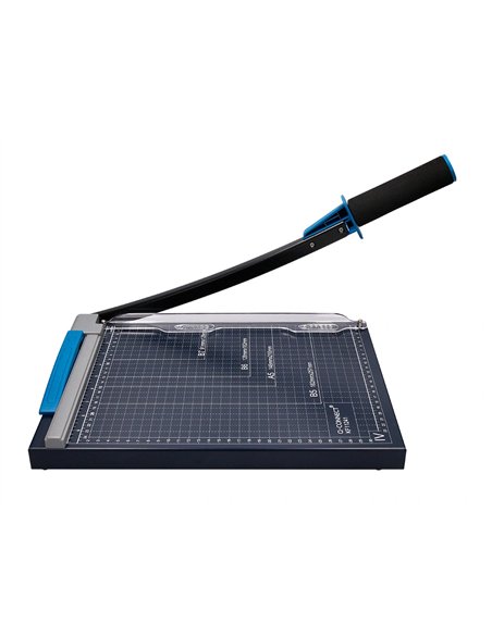 Cisaille q-connect métal format a4 capacité coupe 10f pression manuelle 60x300x350mm.