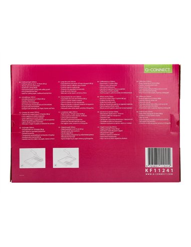 Cisaille q-connect métal format a4 capacité coupe 10f pression manuelle 60x300x350mm.