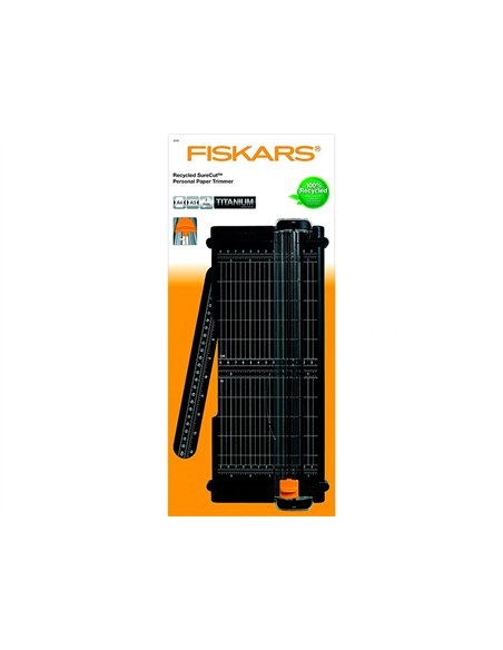 Massicot surecut fiskars recycle a4 30cm. Lame de titanium protection transparente.