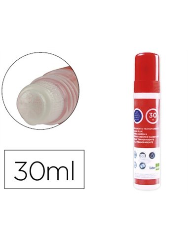 Colle stylo liderpapel liquide transparente avec embout applicateur papier et tissu collage propre précis 30ml.