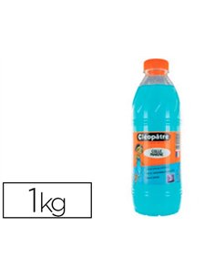 Colle marine cléopâtre papiers cartons fins lavable sans solvant coloris bleuté bidon 1l.