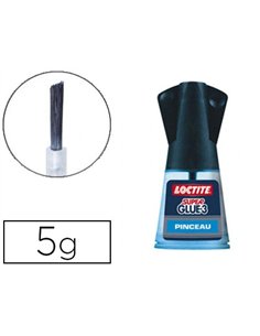 Colle rapide loctite pinceau applicateur sécurité anti-renversement flacon 5g.