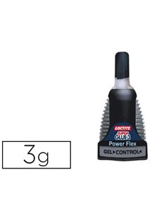 Colle rapide loctite control power flex bouton sécurité idéale collages verticaux formule enrichie caouctchouc flacon 3g.