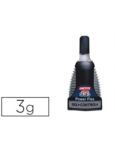 Colle rapide loctite control power flex bouton sécurité idéale collages verticaux formule enrichie caouctchouc flacon 3g.
