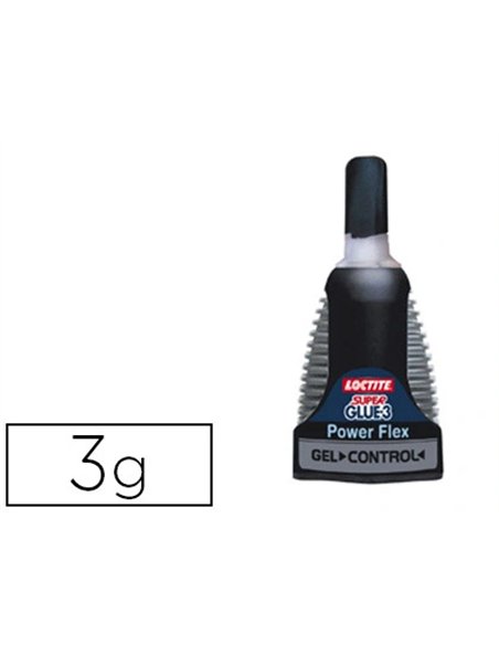 Colle rapide loctite control power flex bouton sécurité idéale collages verticaux formule enrichie caouctchouc flacon 3g.